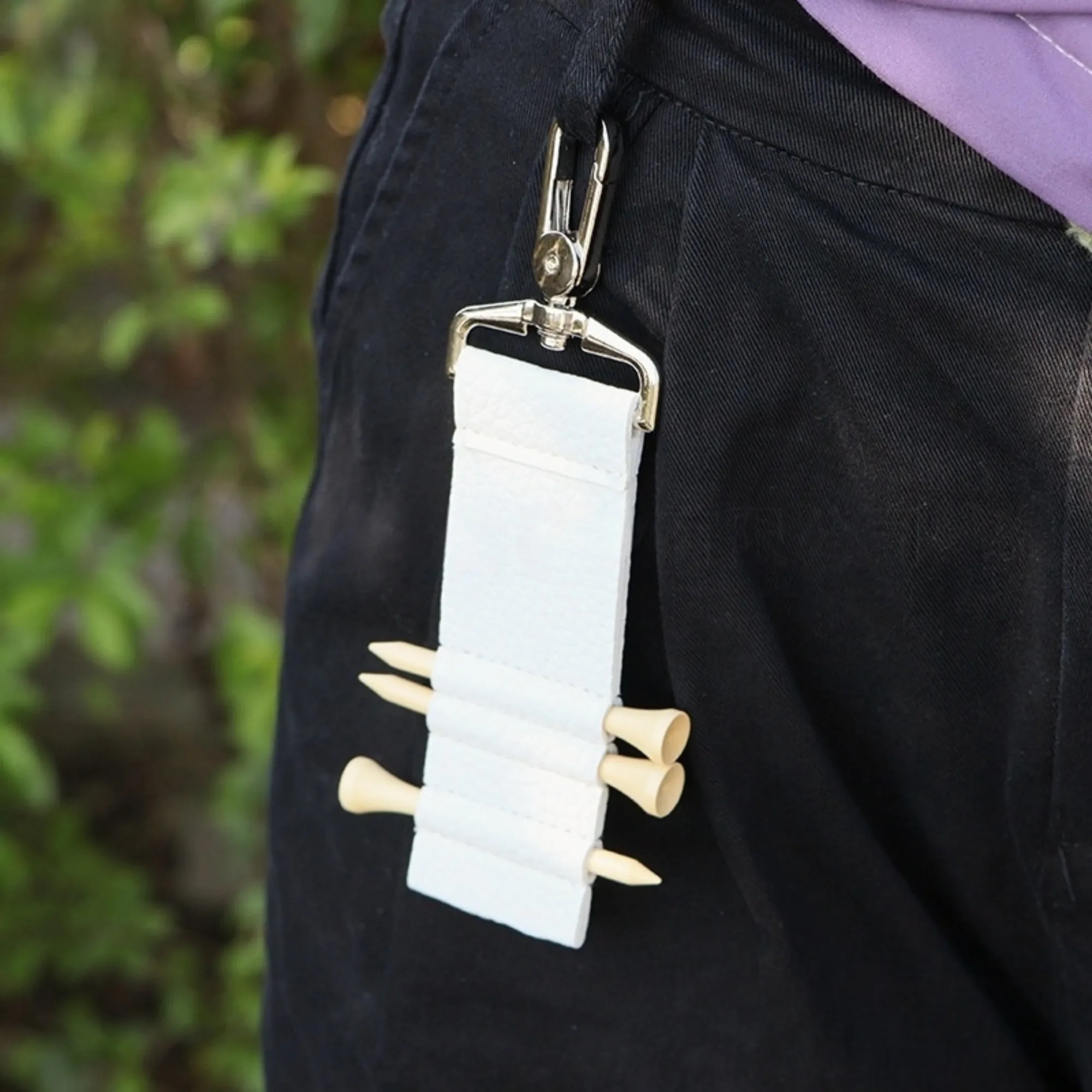Personalized Leather Golf Tee Holder 14