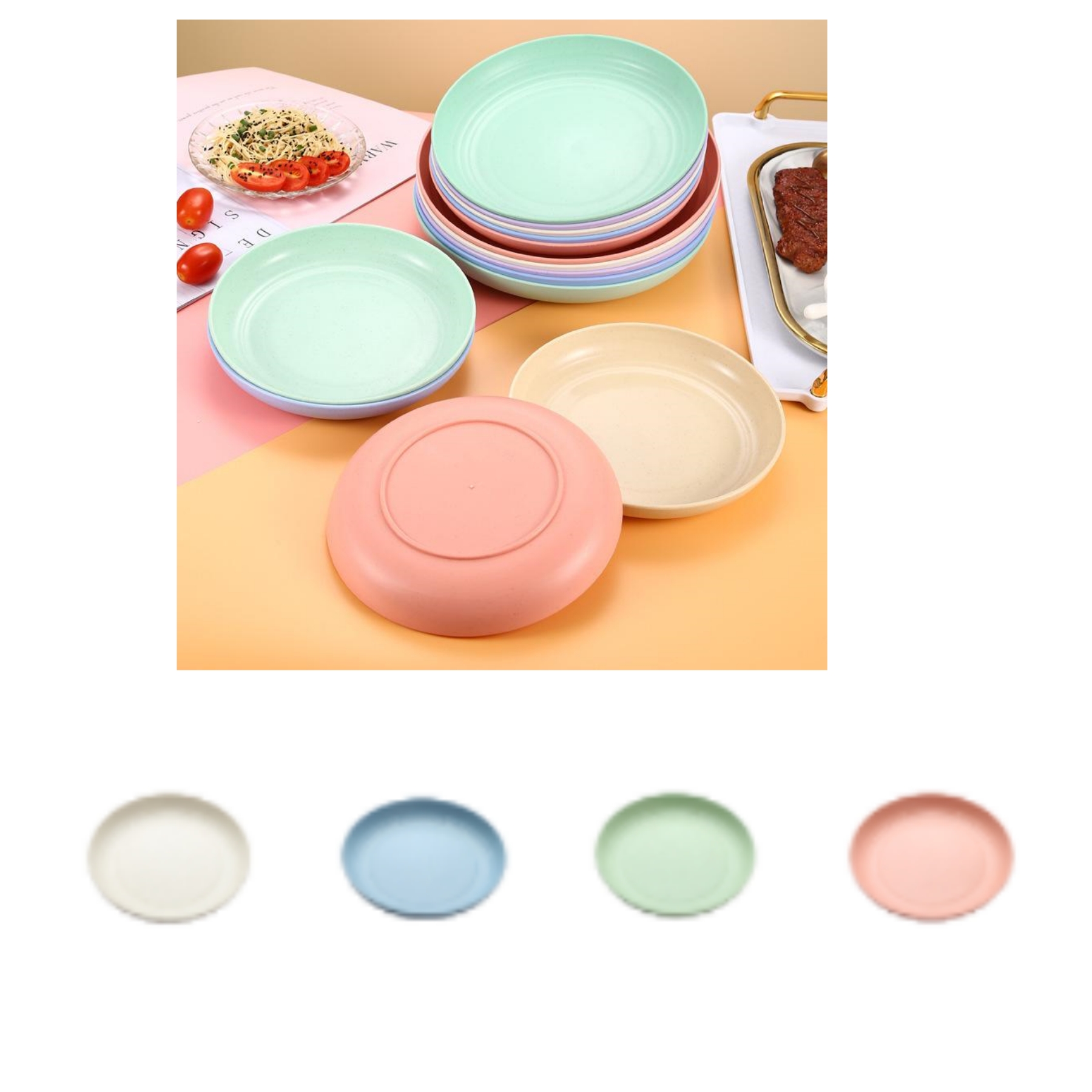 Unbreakable Wheat Straw Plates 2