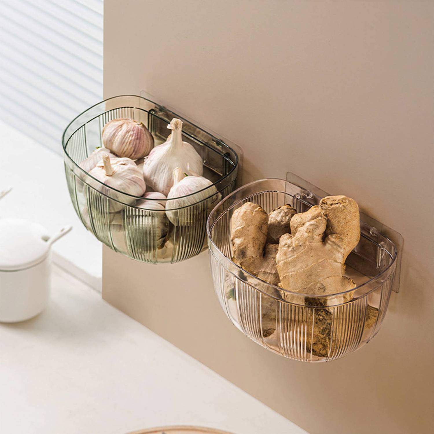 Clear PET Wall Hanging Storage Basket 8