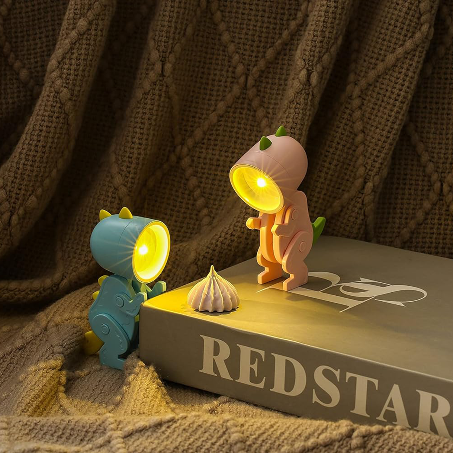 Mini Cool Dinosaur Book Lamps Nightlight 3