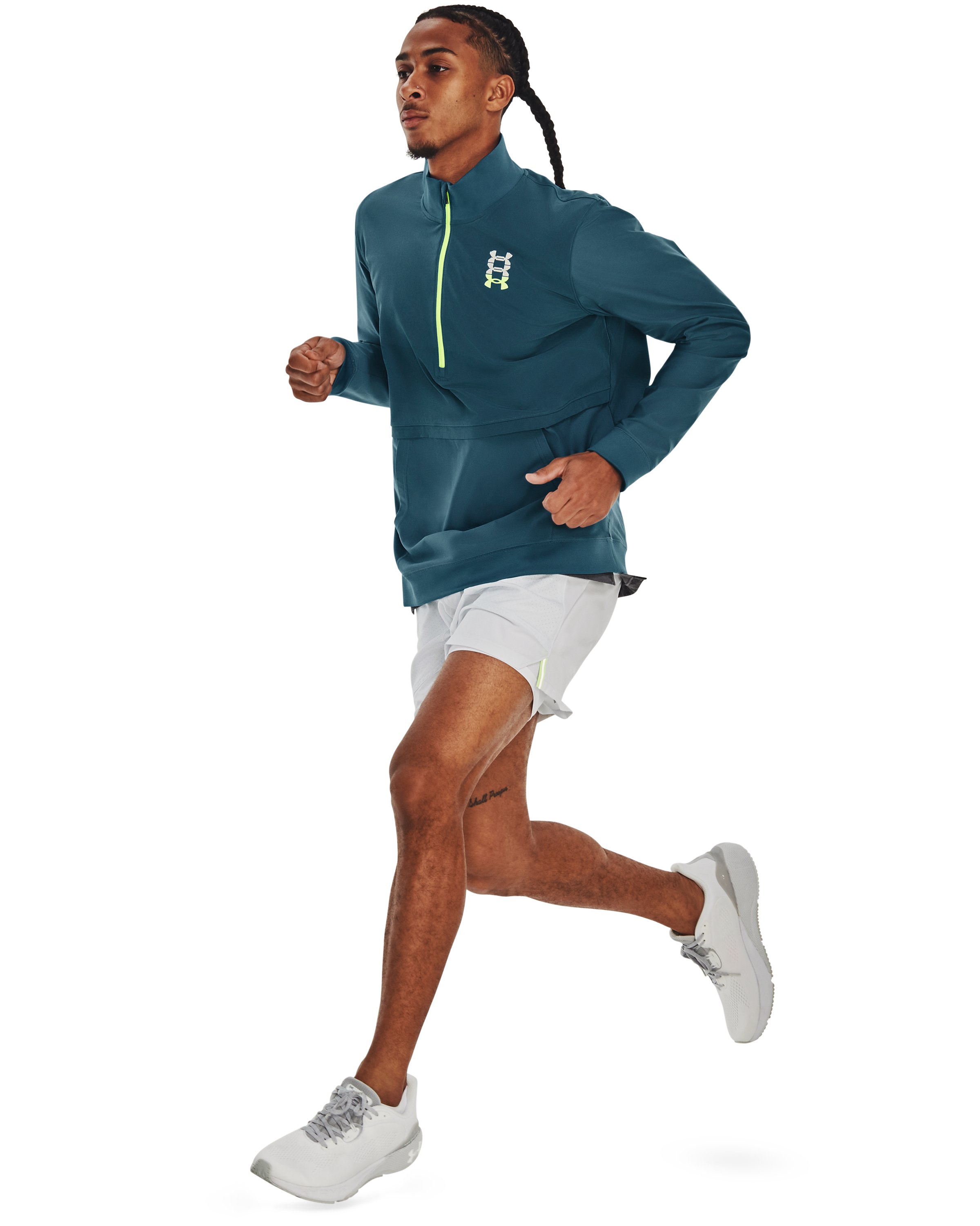 UA Run Anywhere Men's Pullover, custom hoodie or sweatshirt with logo imprint 2