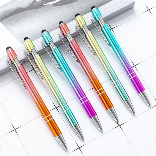 Aluminum barrel Pen With Touch Head 3