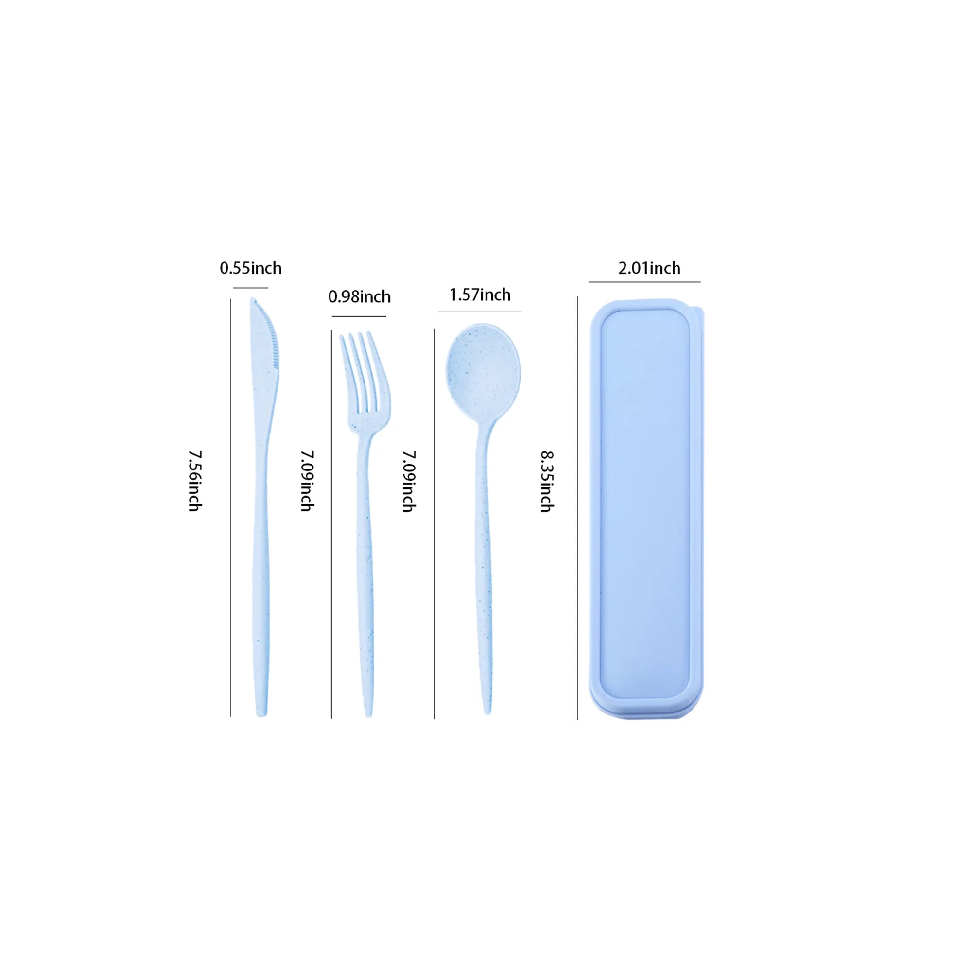 Eco-friendly Wheat Straw Cutlery Set MOQ 100 PCS 2