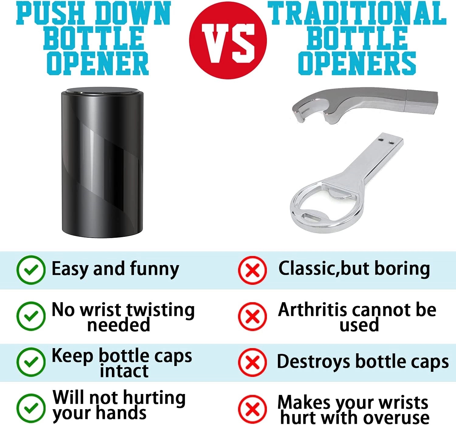 Custom Push Down-Pop Off Beer Bottle Opener 2