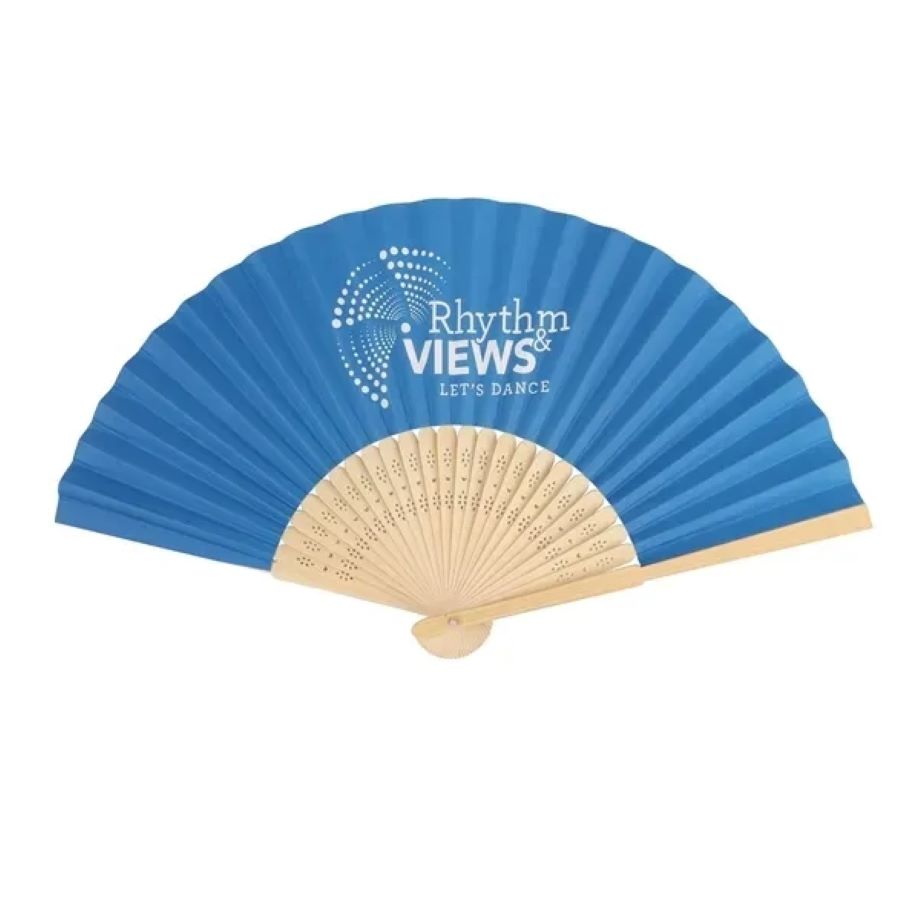 Elegant Bamboo Hand Fan - Portable & Foldable 2
