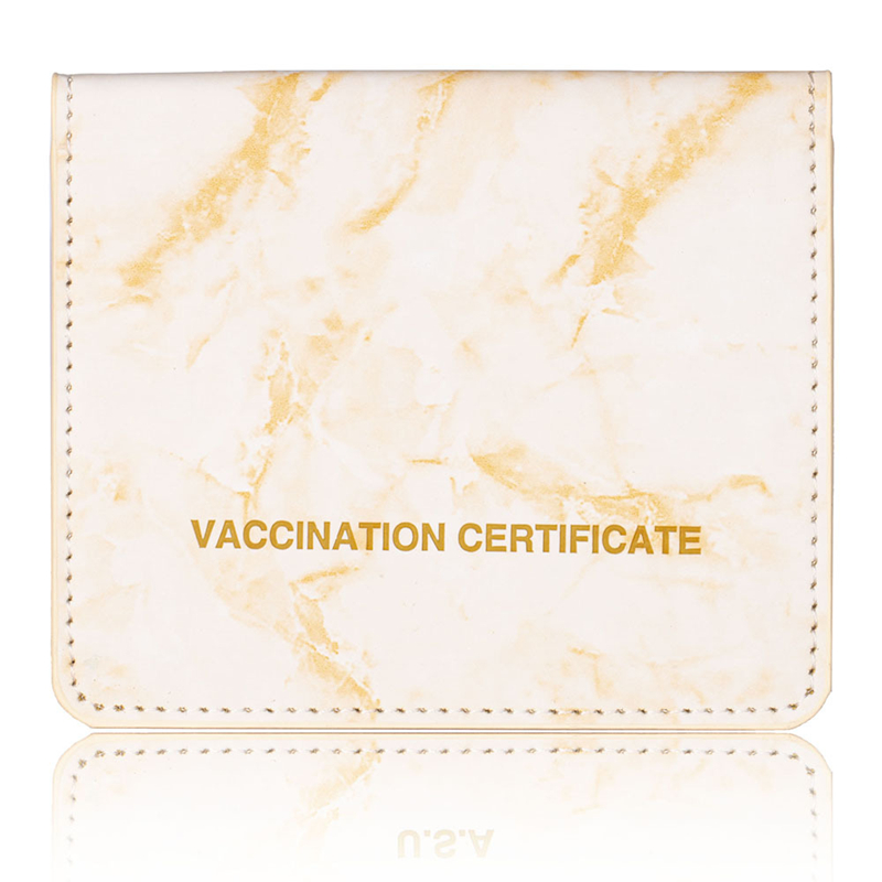 Various Colors PU Leather Vaccine Card Holder 4