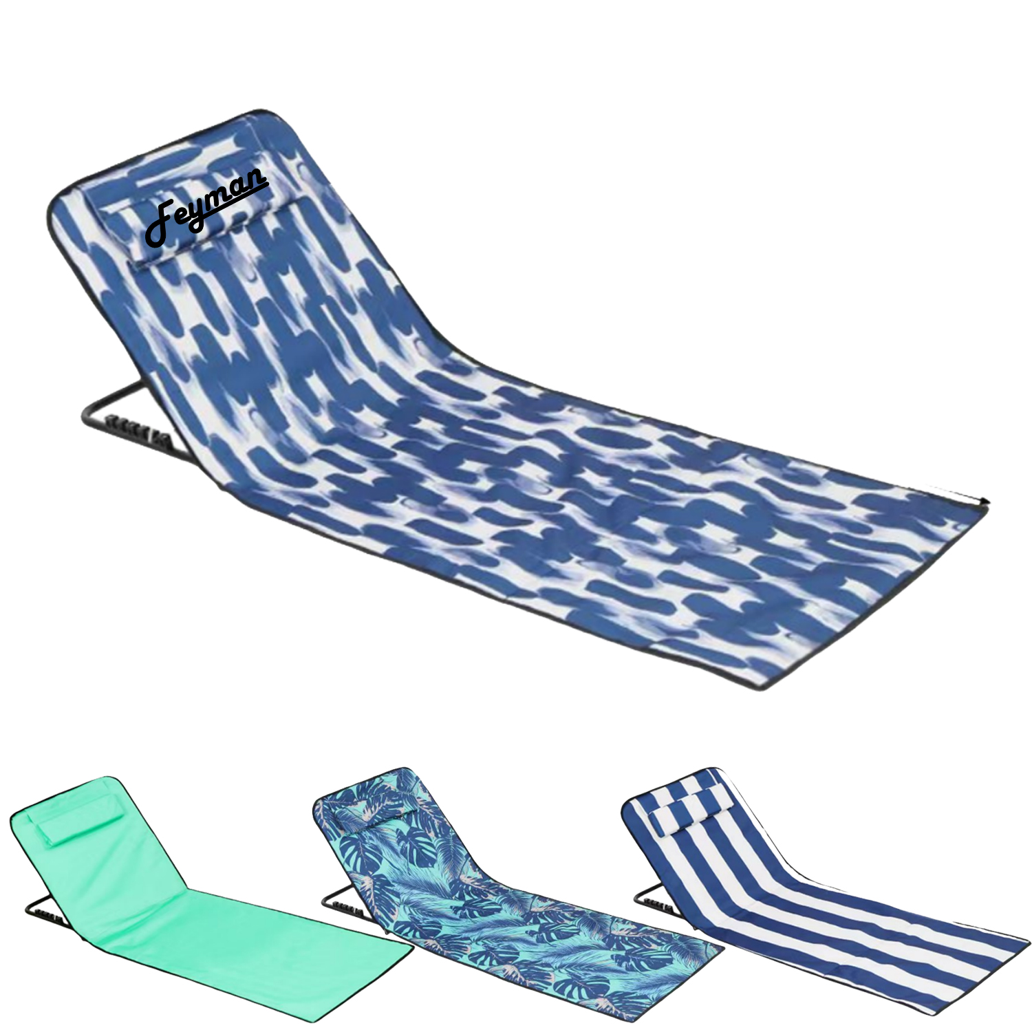 Outdoor Adjustable Folding Beach Lounge Chair 8
