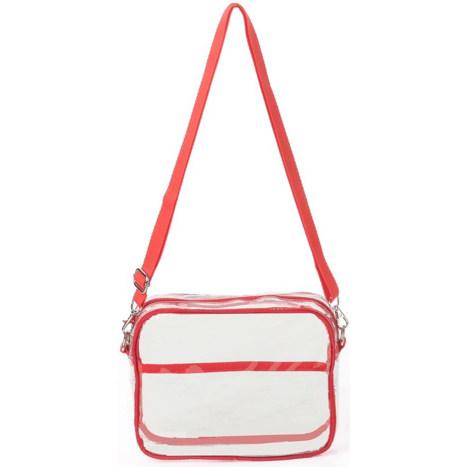 Clear PVC Transparent Crossbody Shoulder Messenger Bag 13