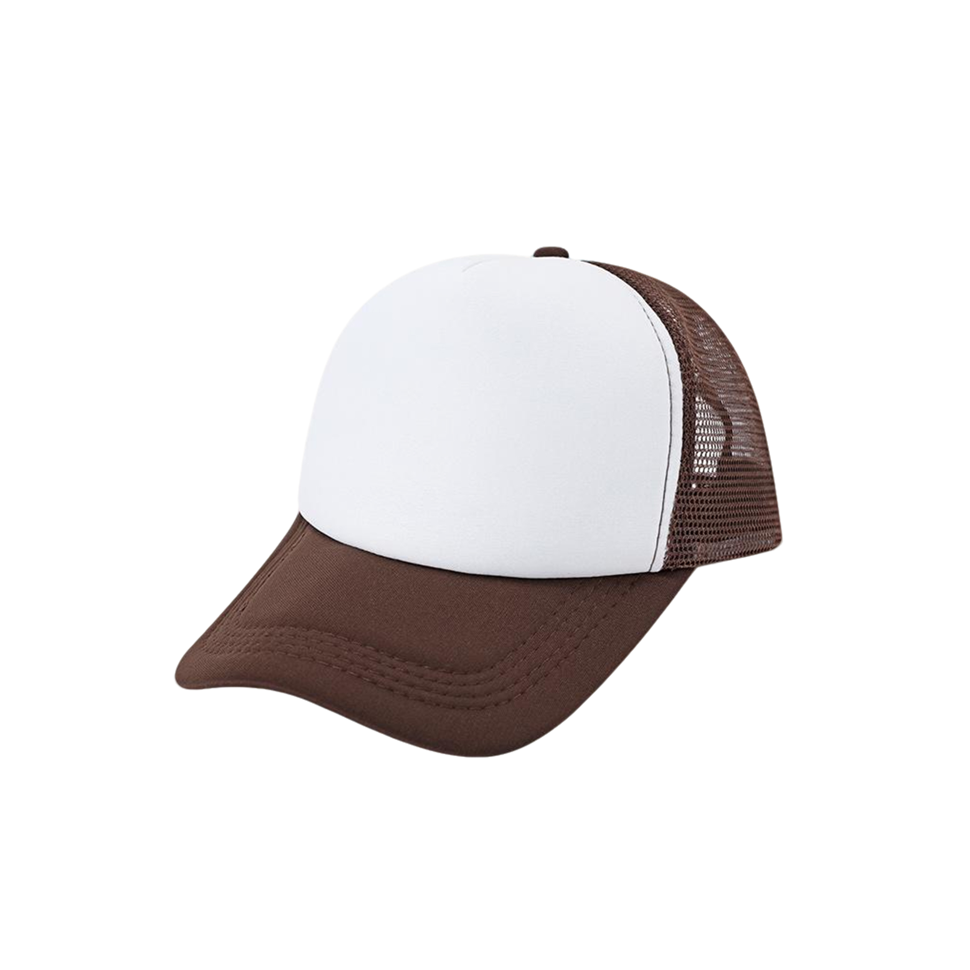 Sponge Mesh Back Trucker Cap With Plastic Snapback 19