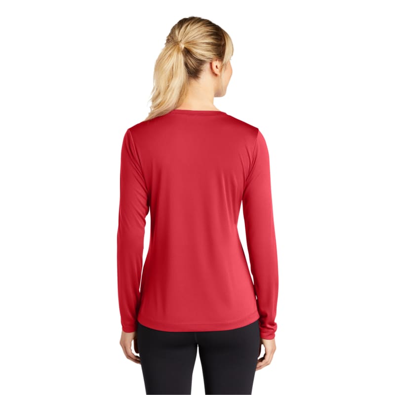 Sport-Tek Women's Long Sleeve PosiCharge Competitor V-Neck Tee. 79