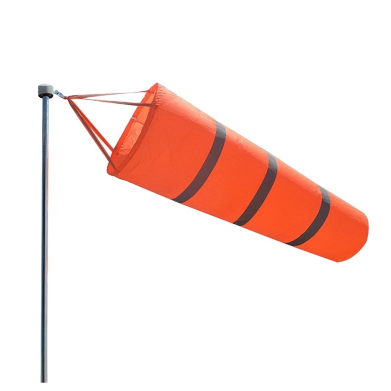 Airport Windsock with Reflective Belts 4