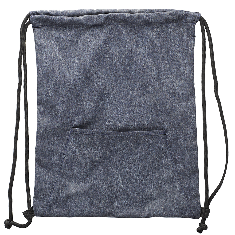 Heathered Drawstring Backpacks with Pocket 2
