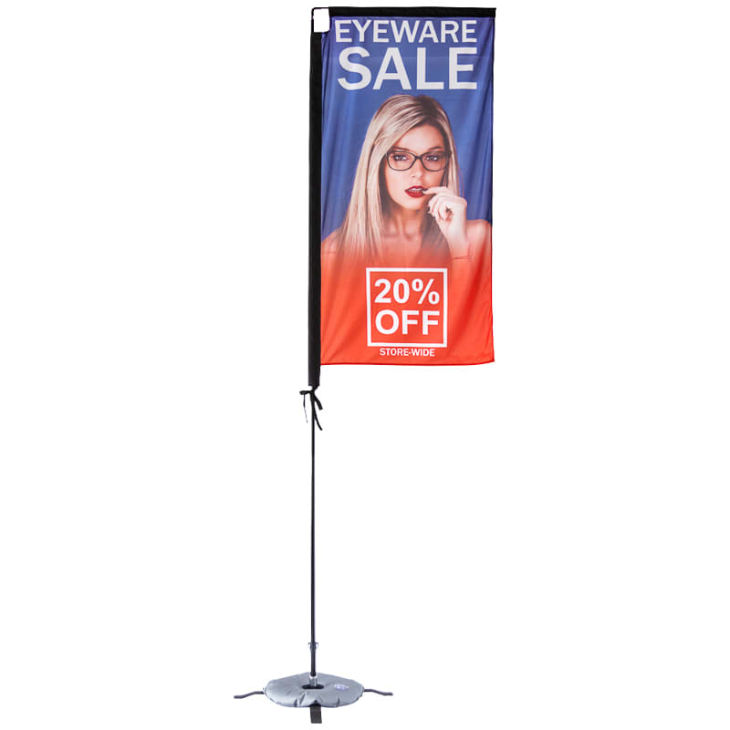 Custom 5' X 2.5' Small Rectangle Flag Banners 2