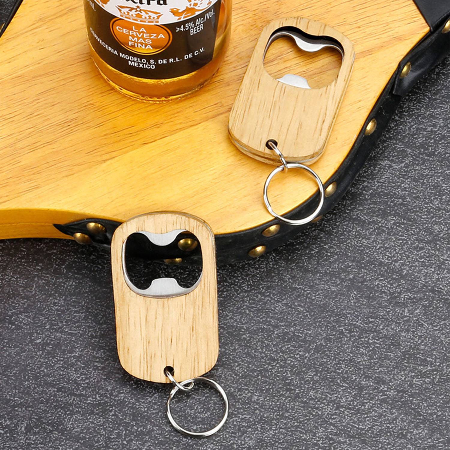 Mini Bamboo Bottle Opener 3