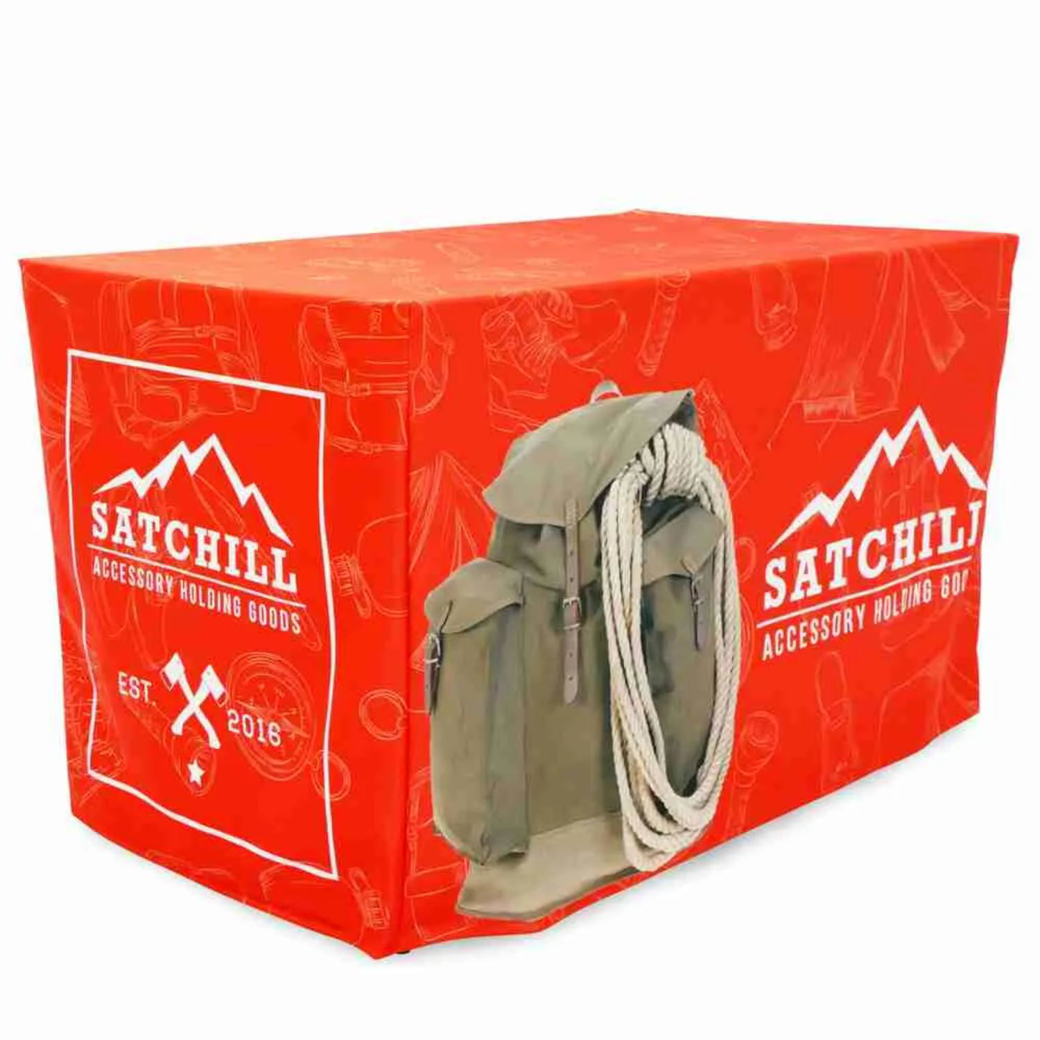 Premium 4ft Dye Sublimated Fitted Zipper Table Throw 1