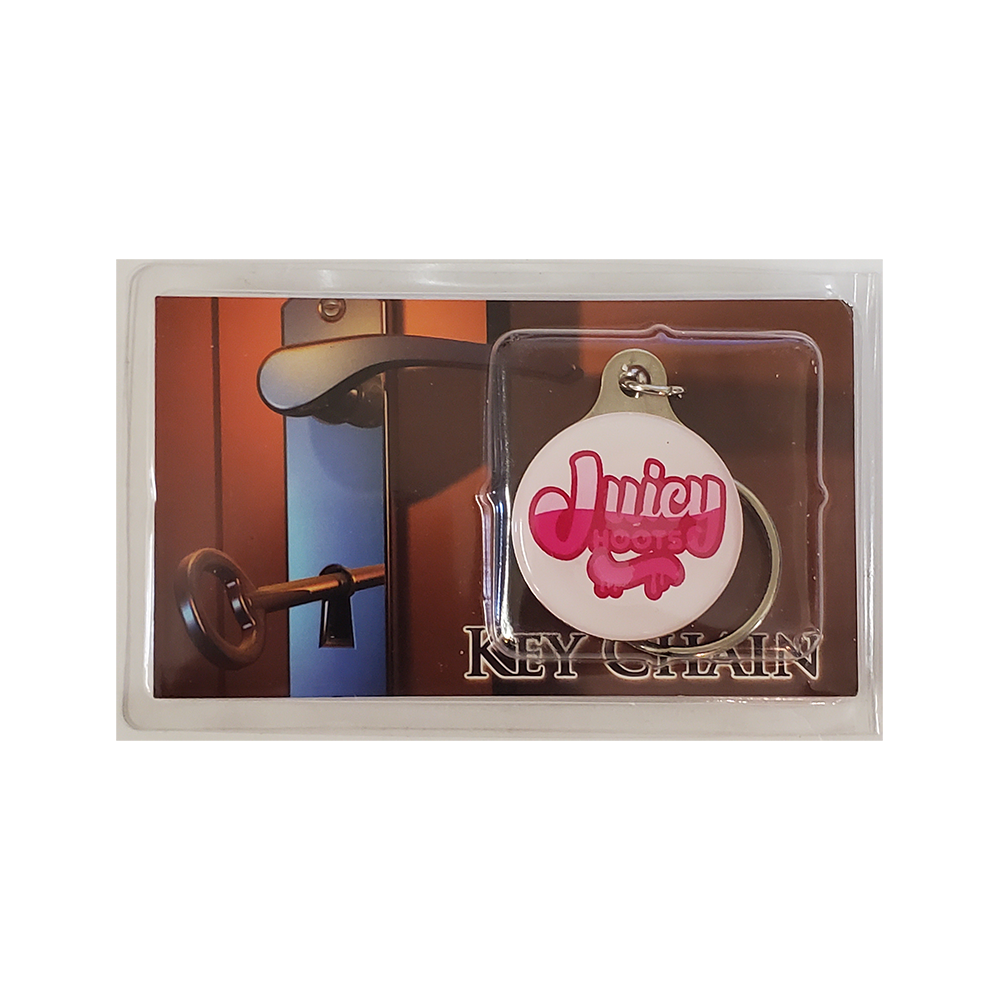 Key Chain / Tag, custom double sided imprint at 1-1/8" diameter with metal backer 2