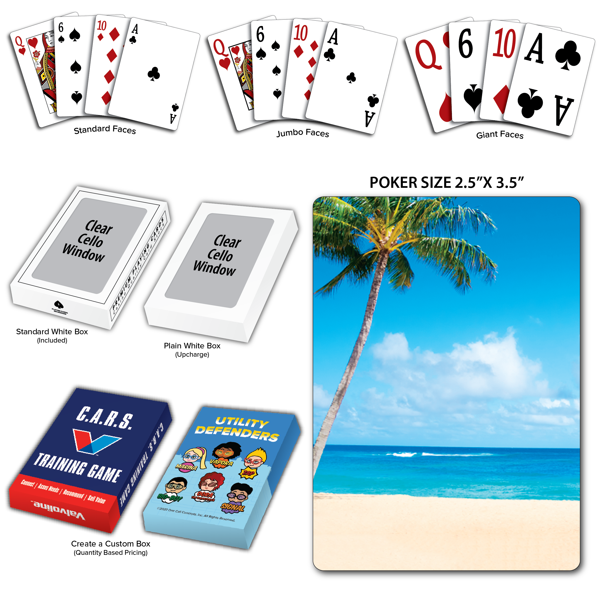 Beach Theme Poker Size Playing Cards 3