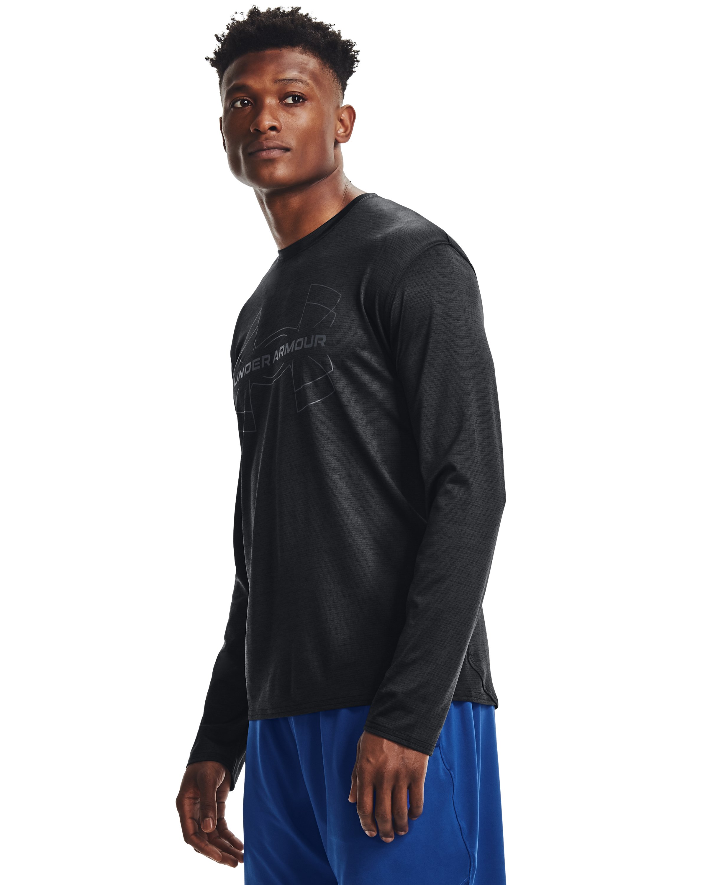 Men's UA Training Vent Graphic Long Sleeve, custom athletic wear with logo imprint 3