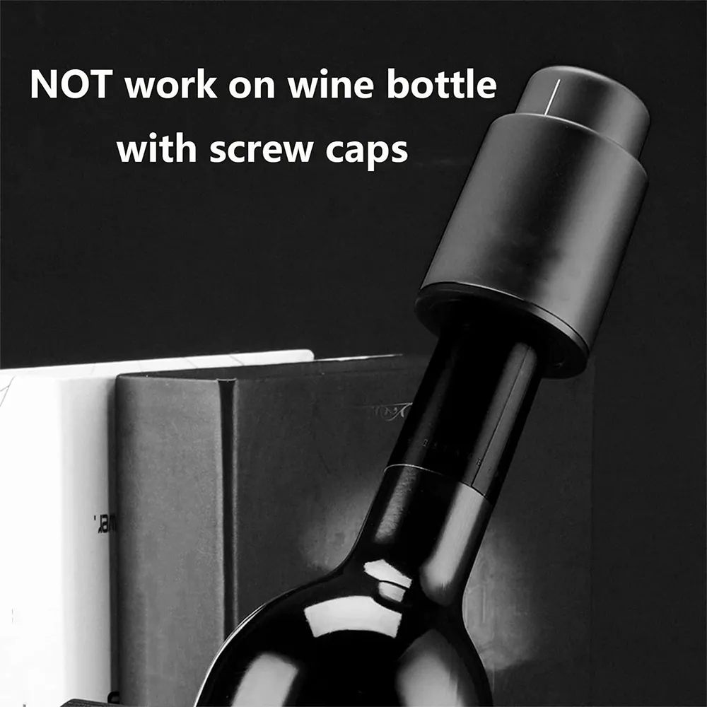 Custom Reusable Real Vacuum Wine Bottle Stoppers Preserver 5