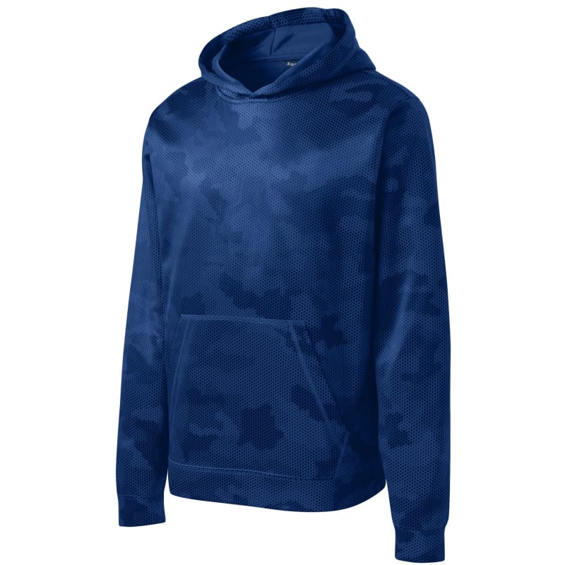 Sport-Tek Youth Sport-Wick CamoHex Fleece Hooded Pullover. 17