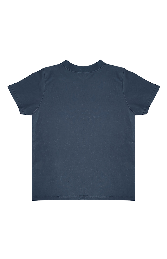 Toddler Organic Short Sleeve Coverstitch Neck Tee 3