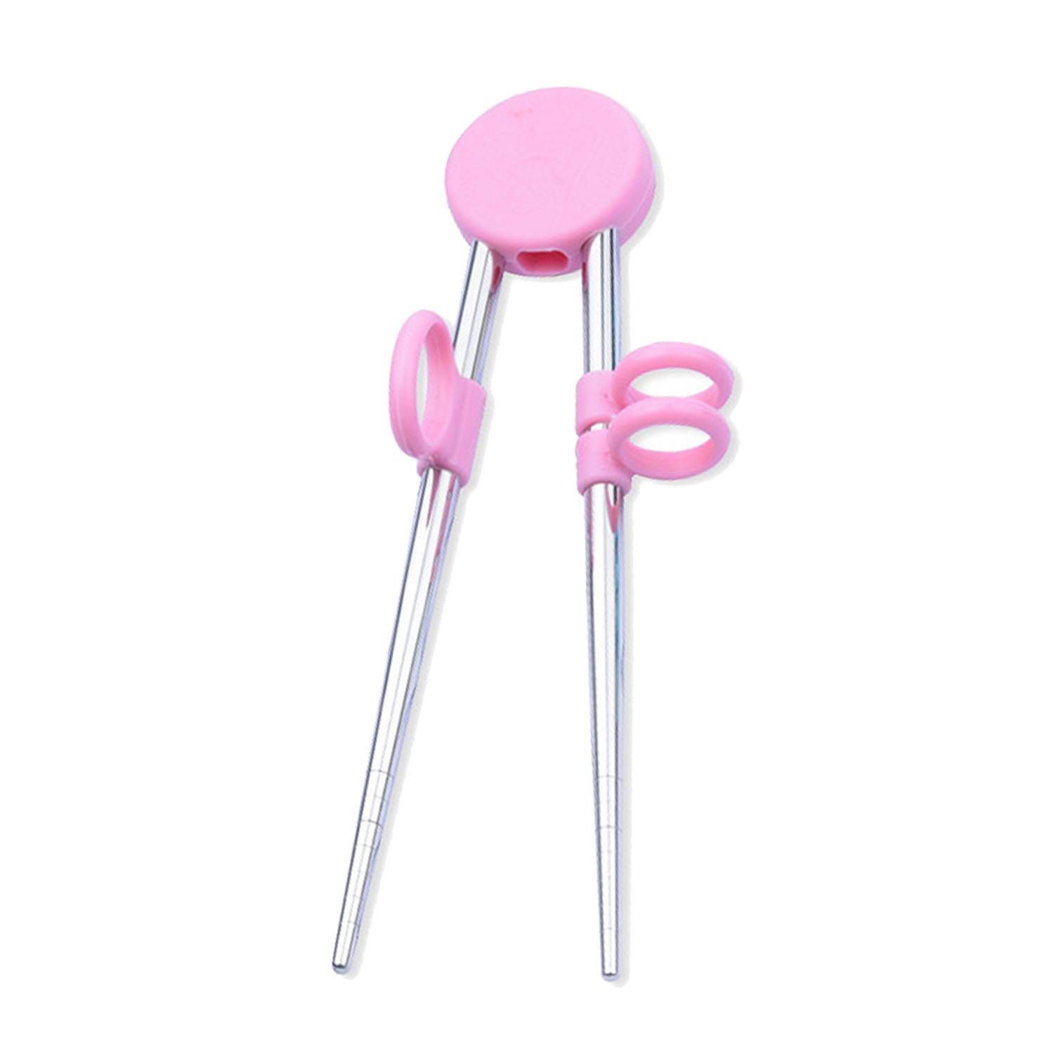 304 Stainless Steel Silicone Kids Training Chopsticks 4