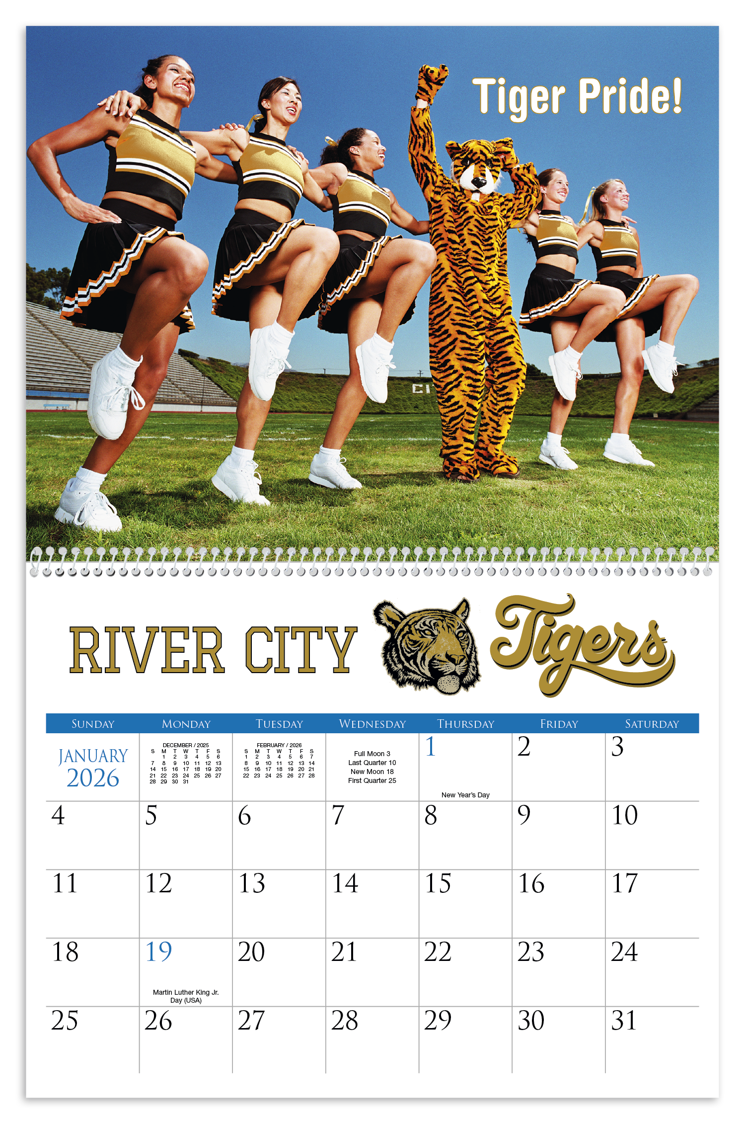 Triumph® Calendars Small Quantity Custom - Spiral Calendar 28