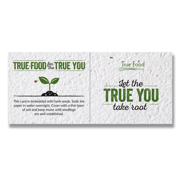 Seed Paper Folding Business Card, Small