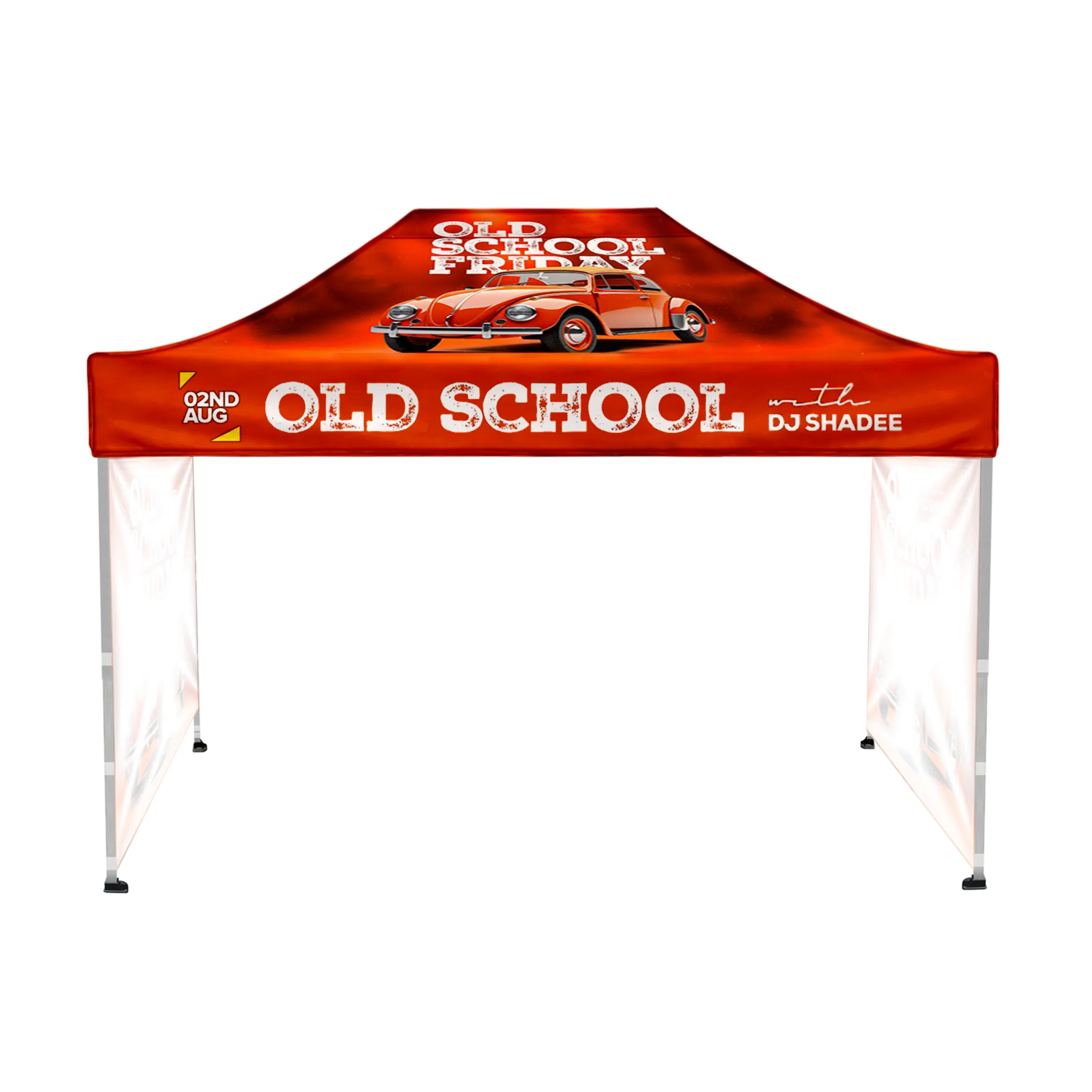 10'x15' Tent Canopy w frame, 2 side full wall 4