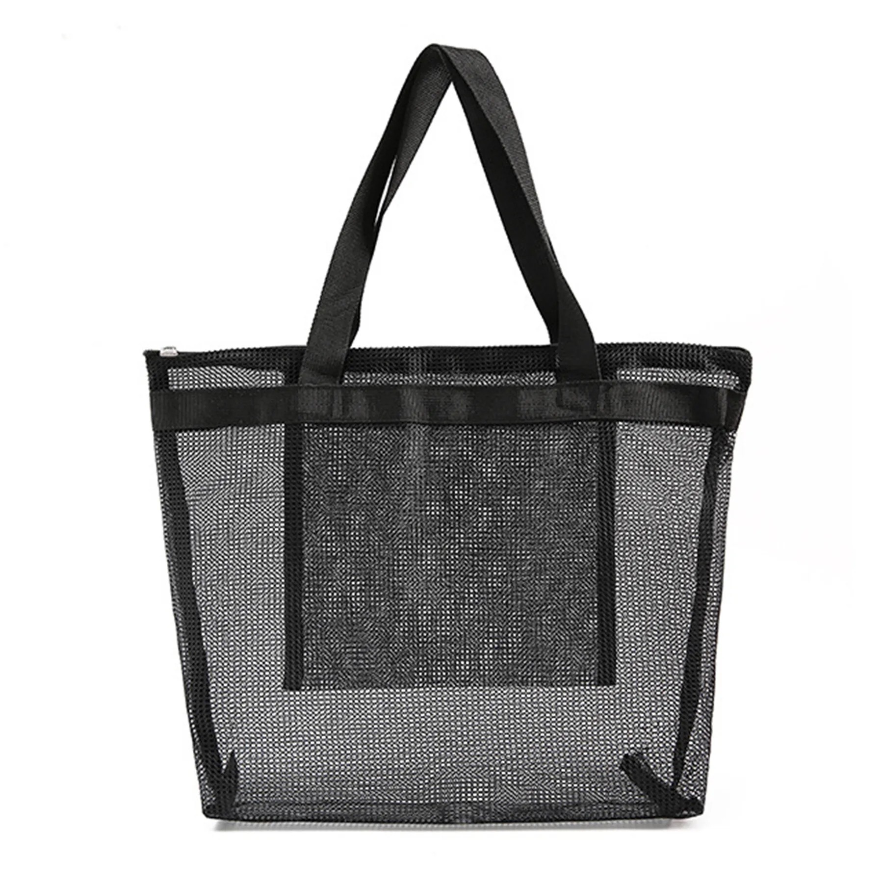 Mesh Large-Capacity Beach Bag, custom tote bag with logo imprint 4
