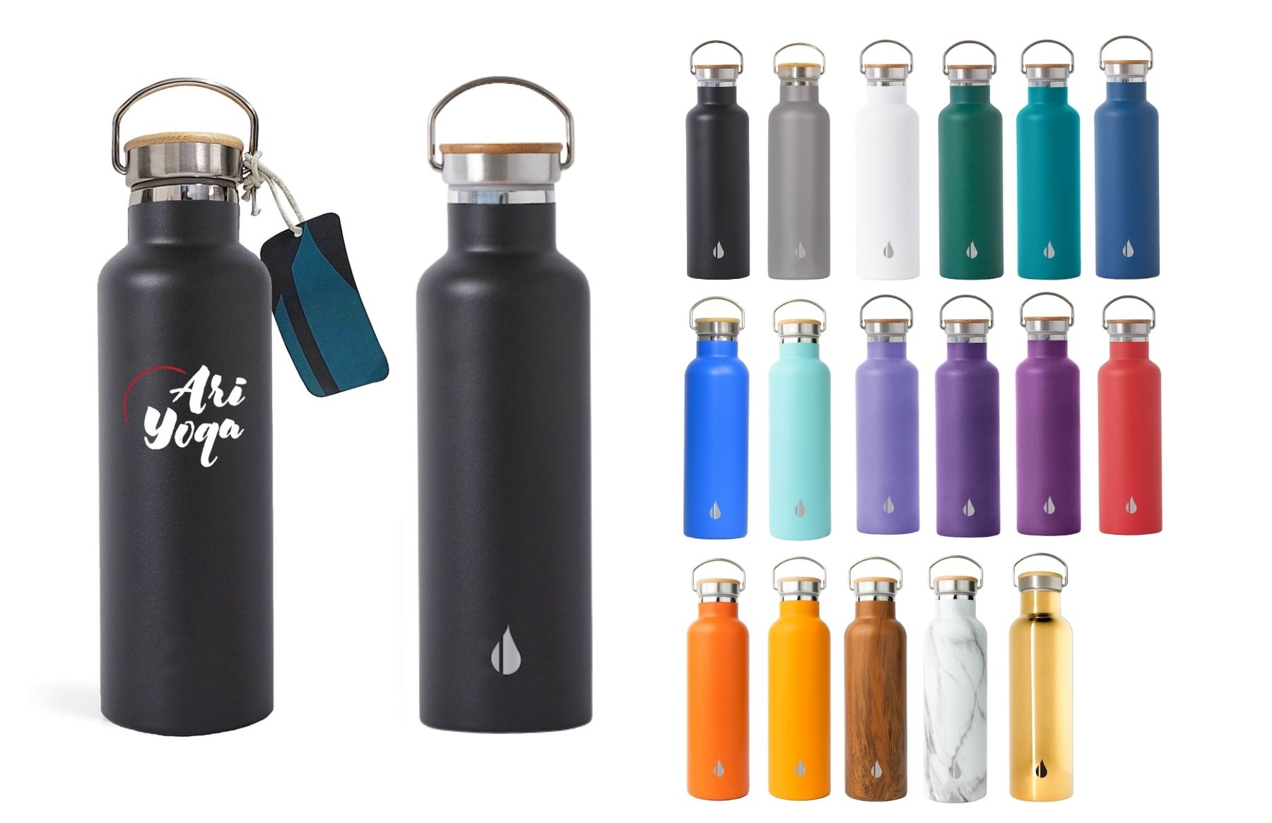 Elemental® Classic 25oz Stainless Steel Water Bottle - Vacuum Double Walled Insulated - Leak Free 32