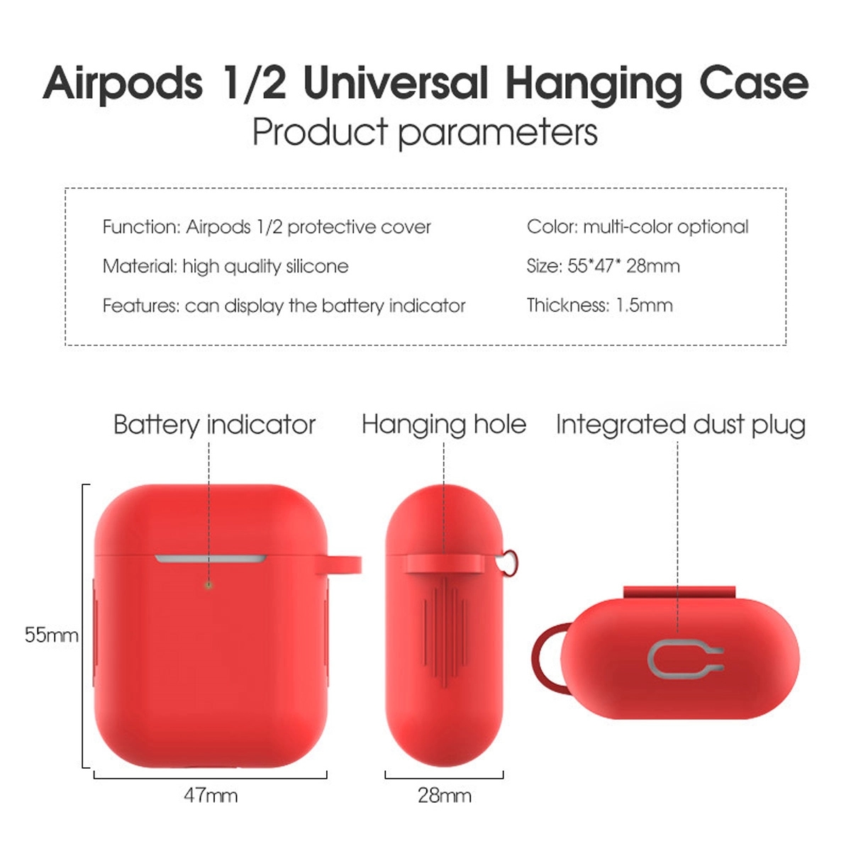 Silicone Wireless Earphone Case Holder/ Pocket 2