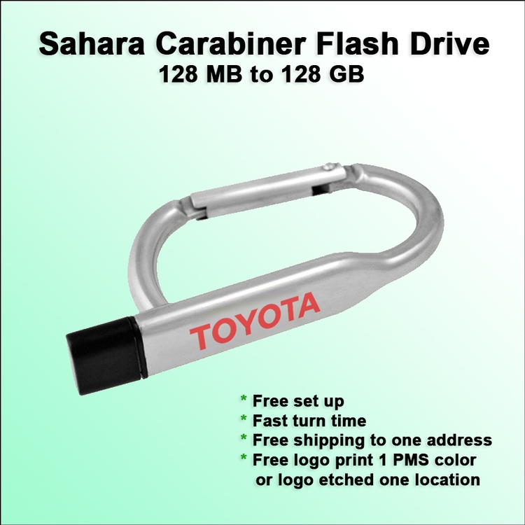 Sahara Carabiner Flash Drive / USB - 128 MB 1