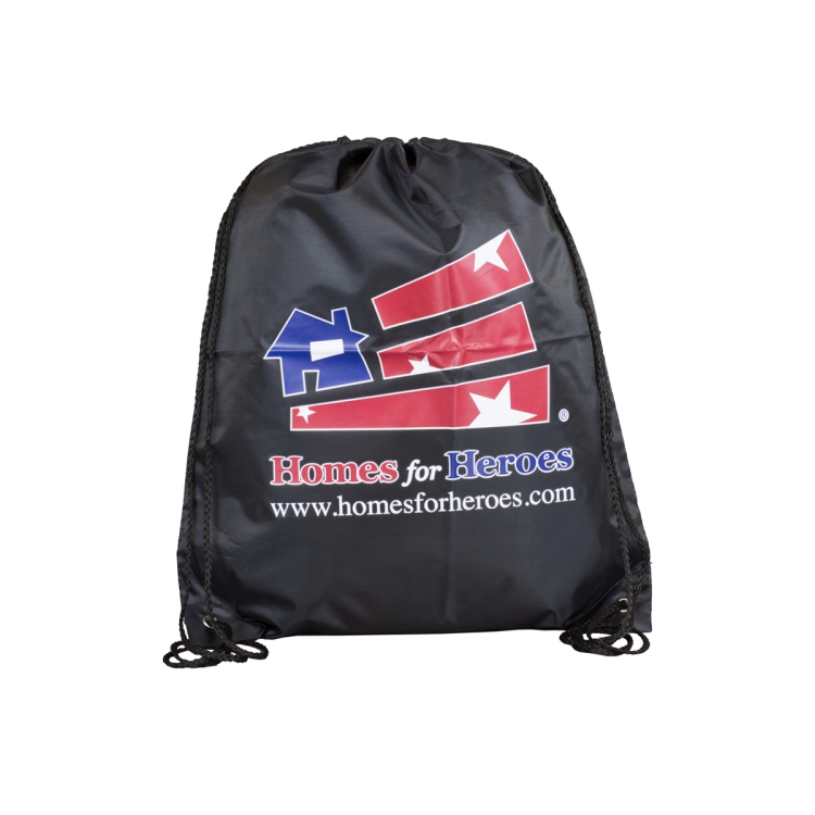 14-1/2"W x 17-1/2" H - 210D Polyester Drawstring Cinch Pack Backpack 10