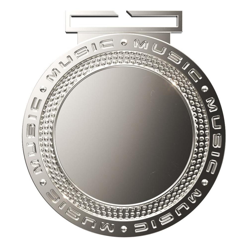 Music Dual Plated Medallion (3") 4