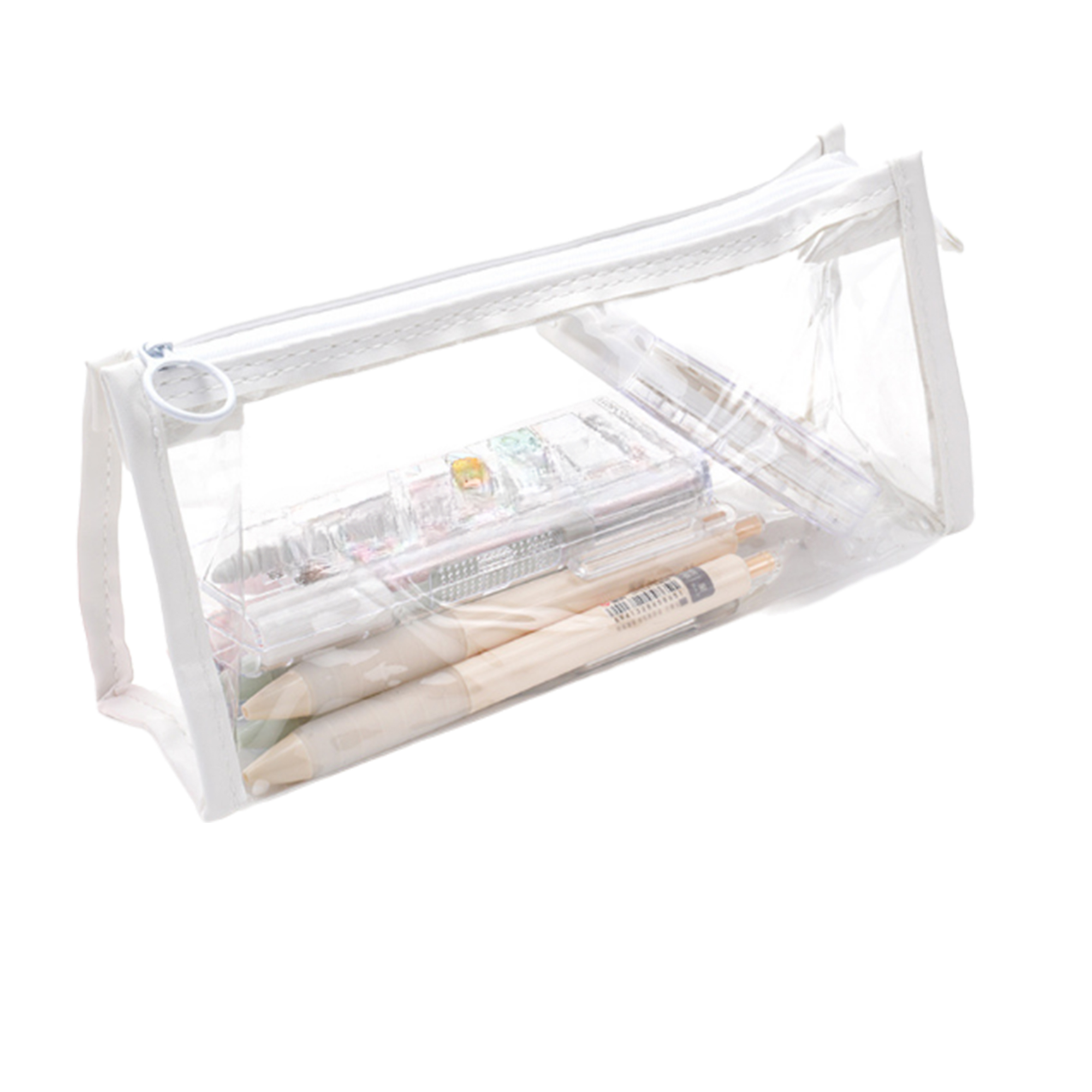 MOQ 50 PCS Transparent Fashionable Student Stationery Bag 4
