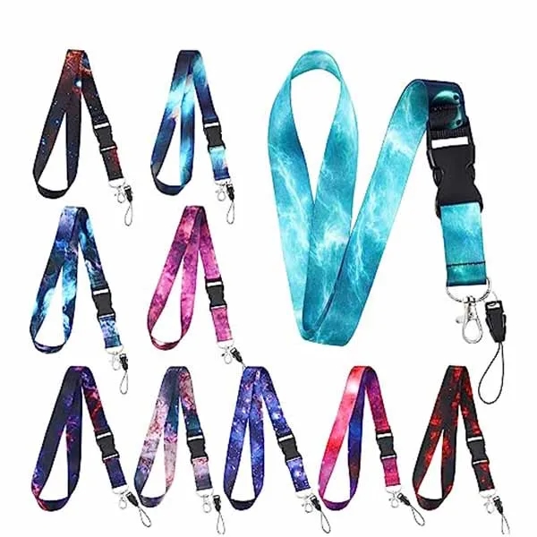 Detachable Safety Buckle Quick Release Lanyards With KeyRing 10