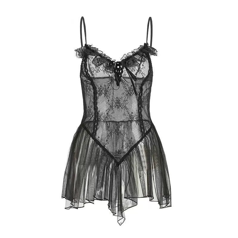 MOQ 100 Lace Mesh Suspender straps Sexy Lingerie 1