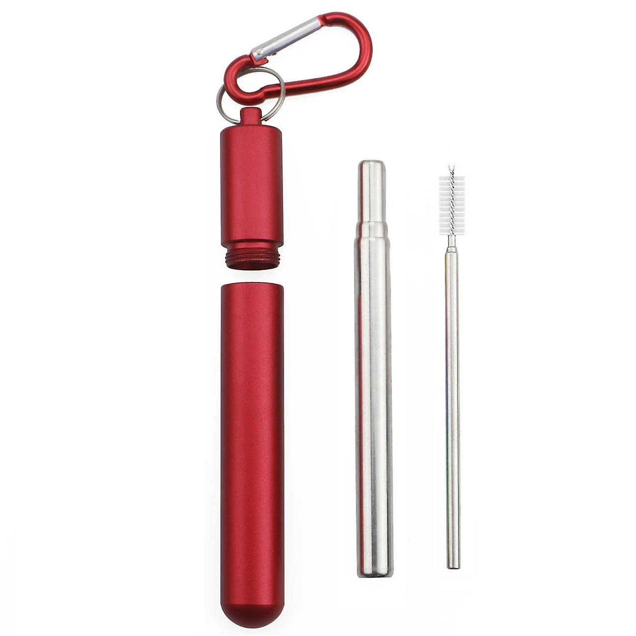 Reusable Metal Collapsible Stainless Steel Drinking Straw 3