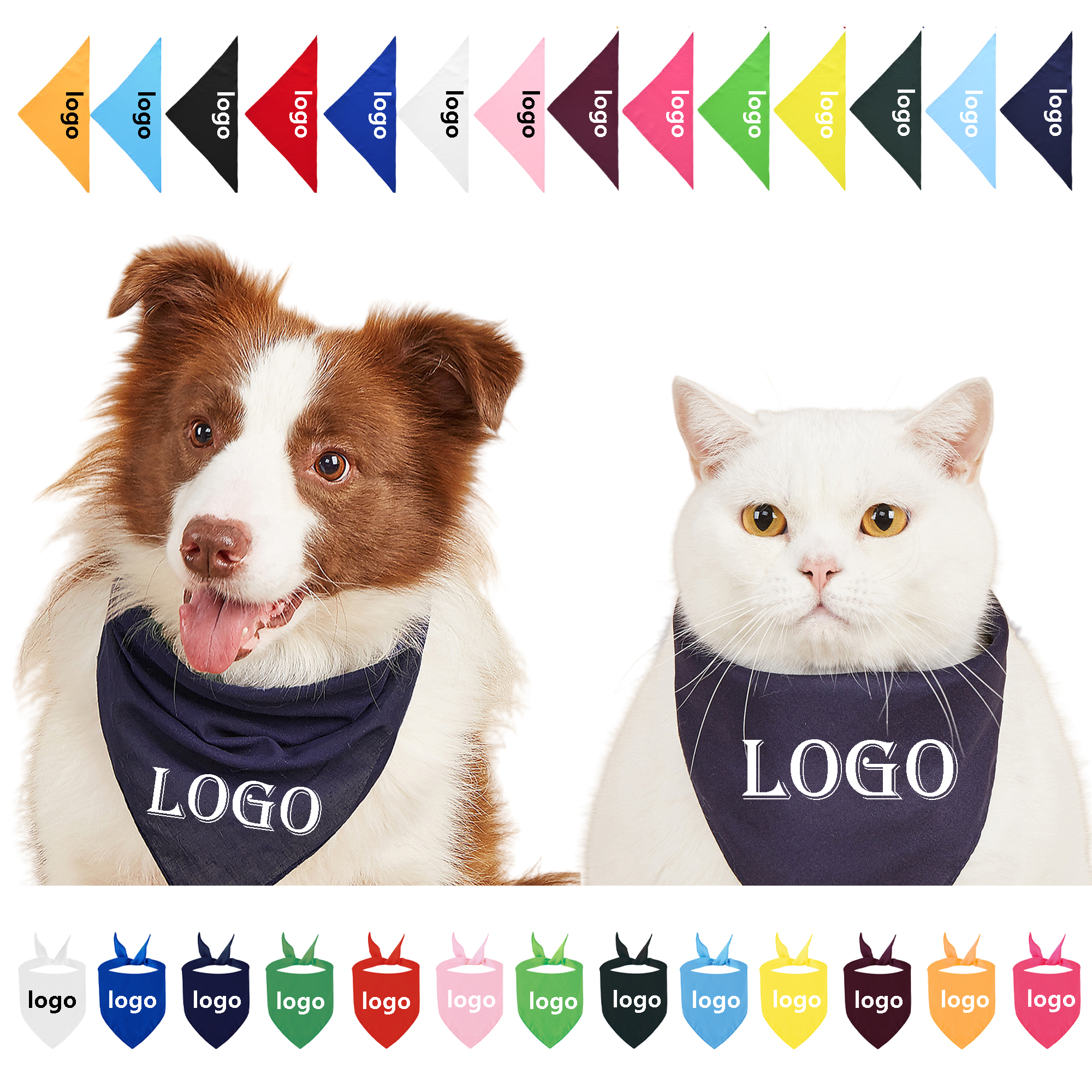 Polyester Pet Bandanas MOQ100PCS 2