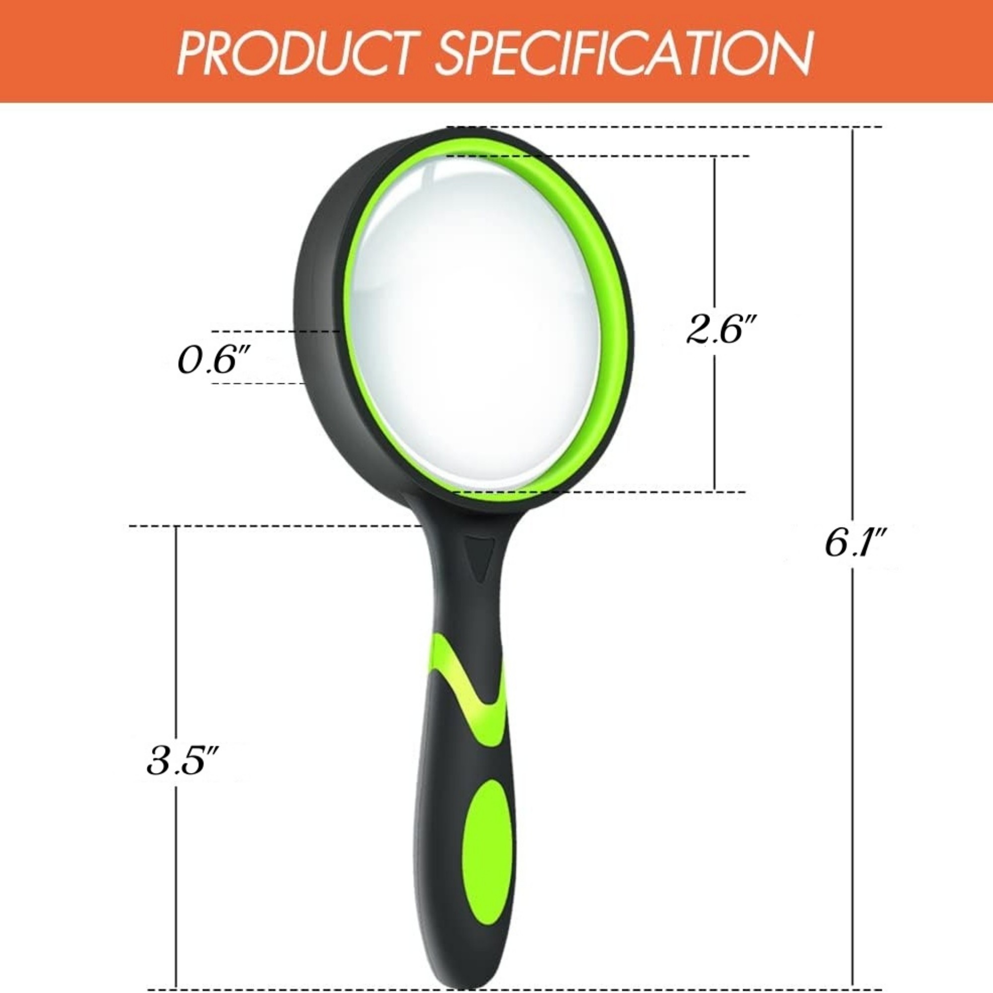 10X 65mm Handheld Magnifier 5