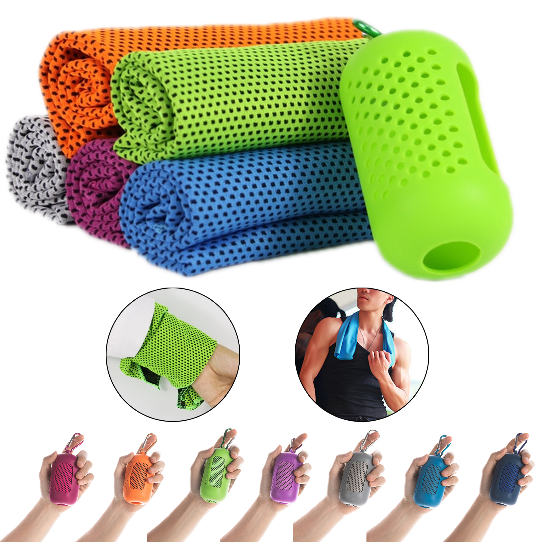 Cooling Towel with Silicone Box 4