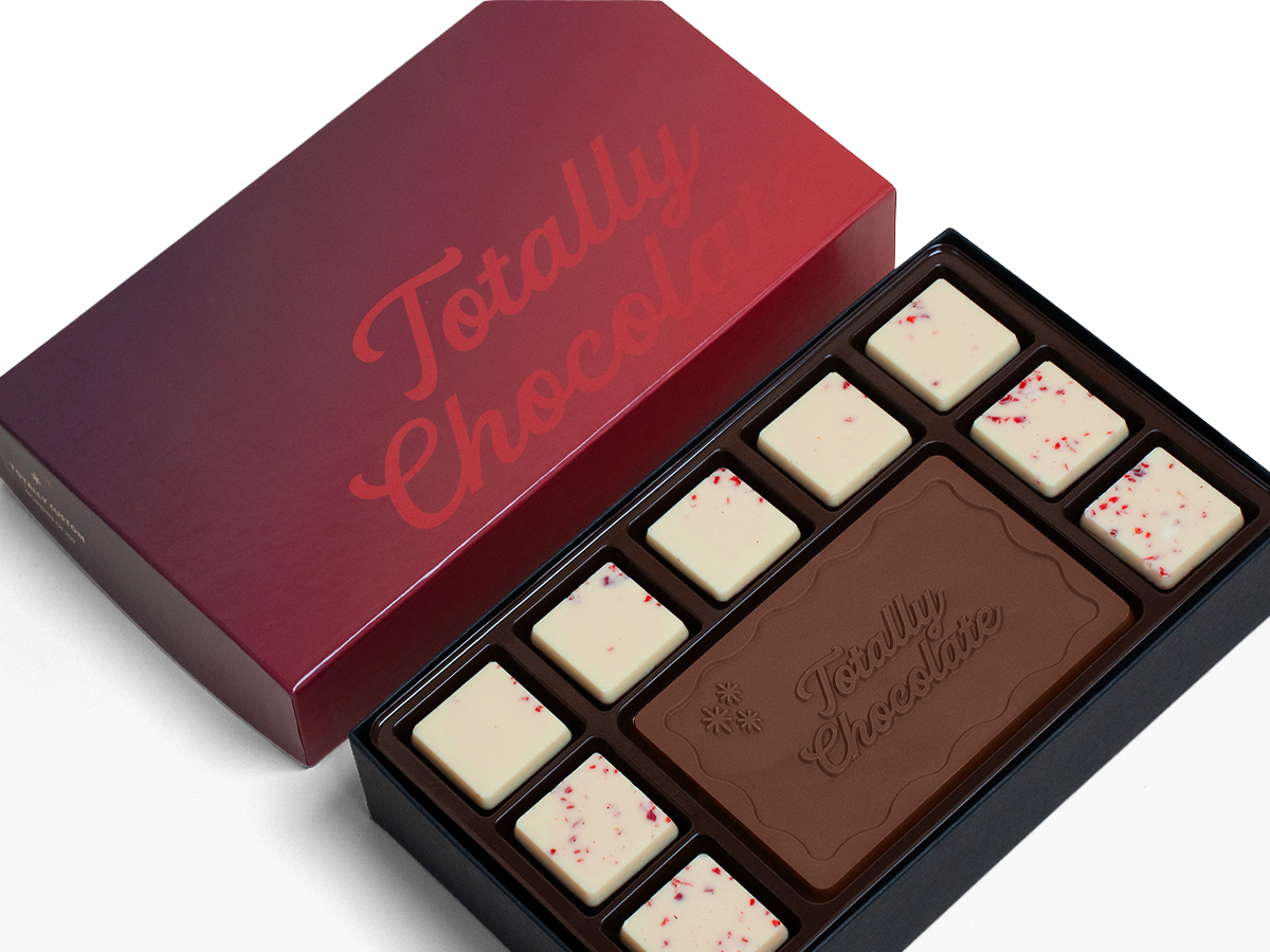 10-Piece Peppermint Bark Ensemble Gift Set with Luxury Custom Packaging