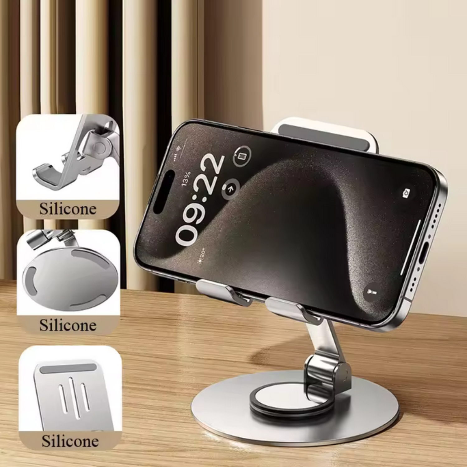360 Degree Rotating Base Phone Holder Stand 3