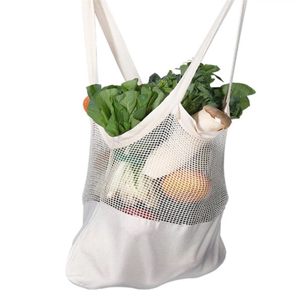 Cotton Mesh Totes Beach Bag 4