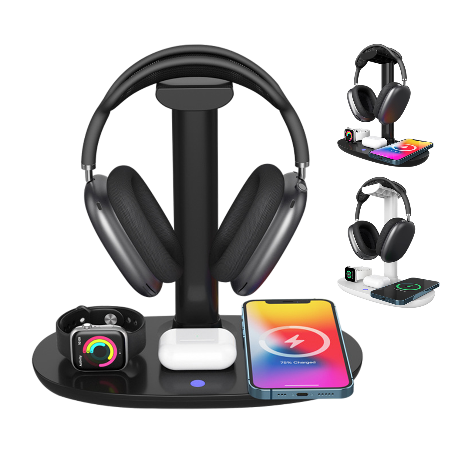 4 In 1 Wireless Charger With Headphone Stand 3