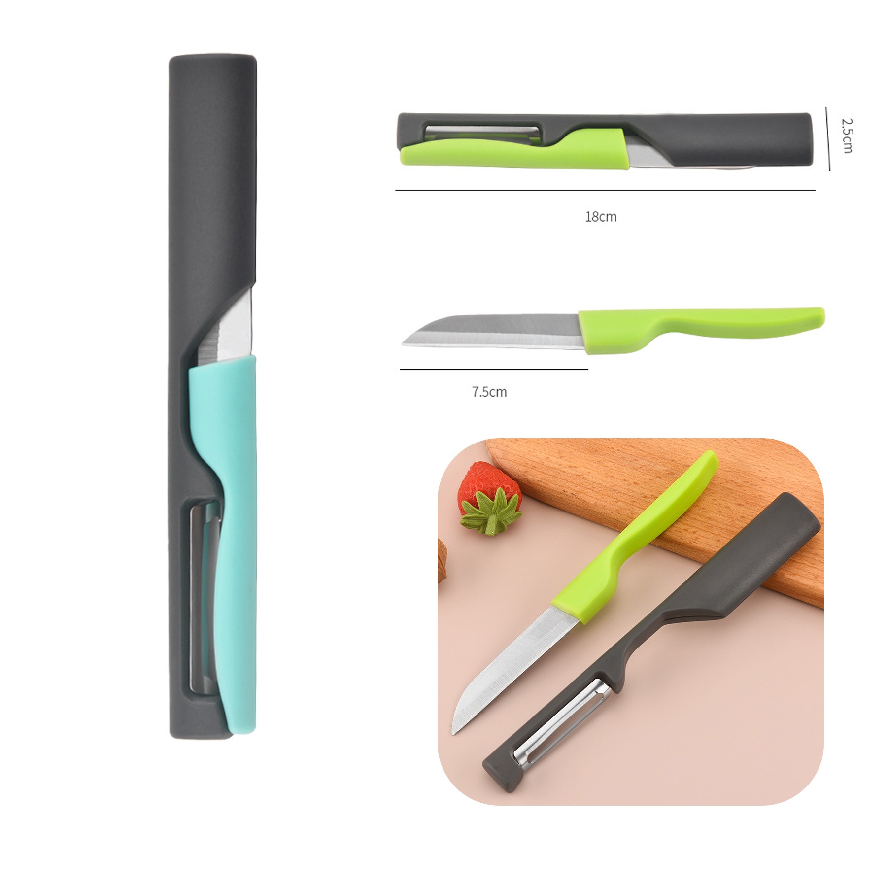 Multi functional 2 in 1 Stainless Steel Fruit Peeler 3