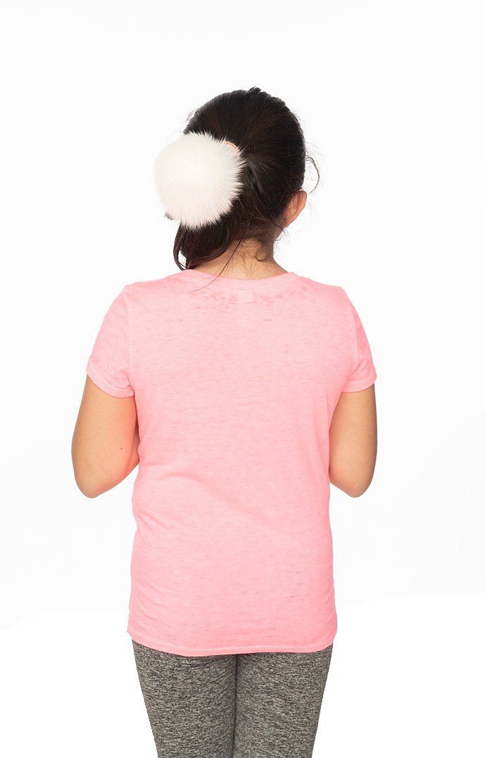 Youth Burnout Wash Short Sleeve Girls Tee 1