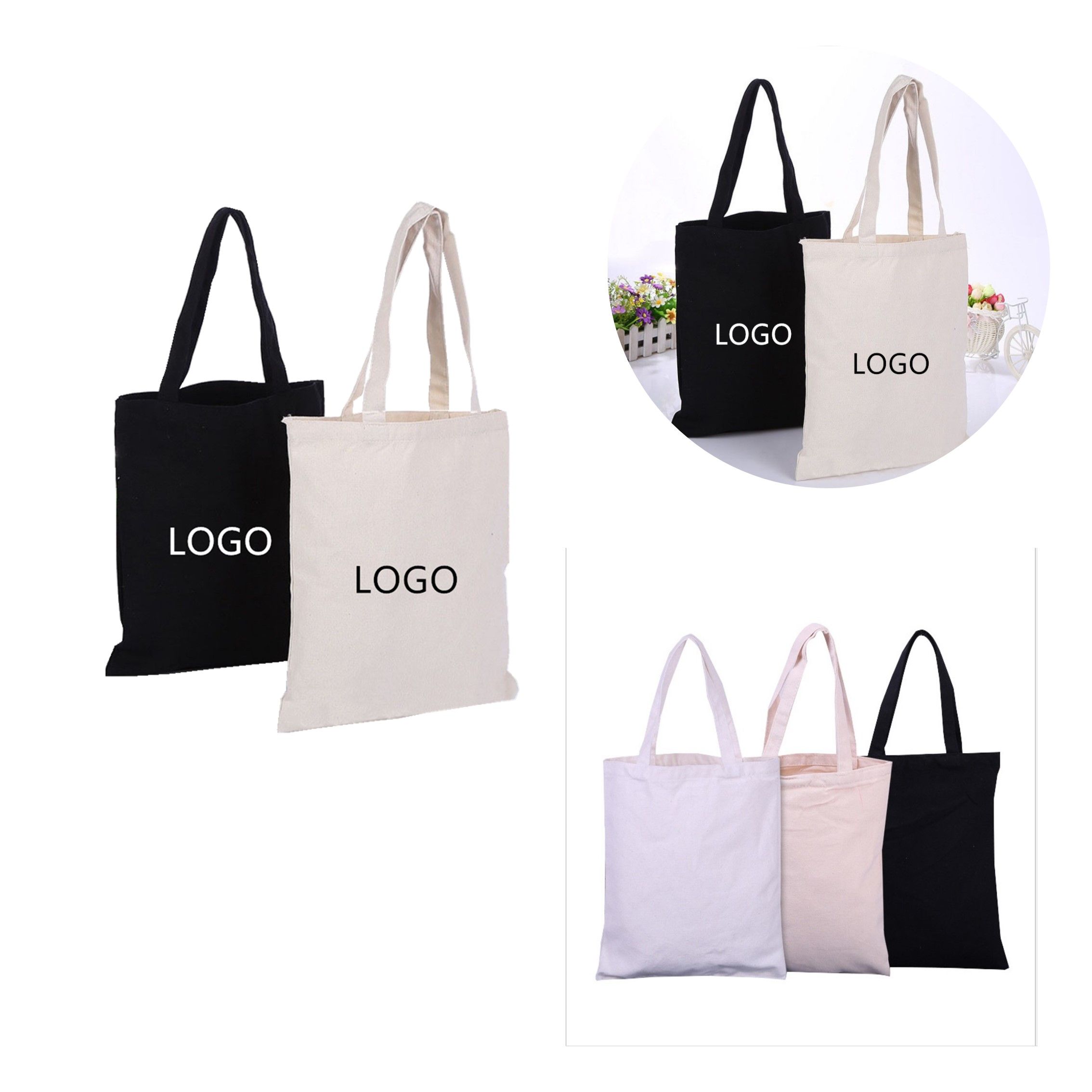 Cotton Tote Bag, custom tote bag with logo imprint 2