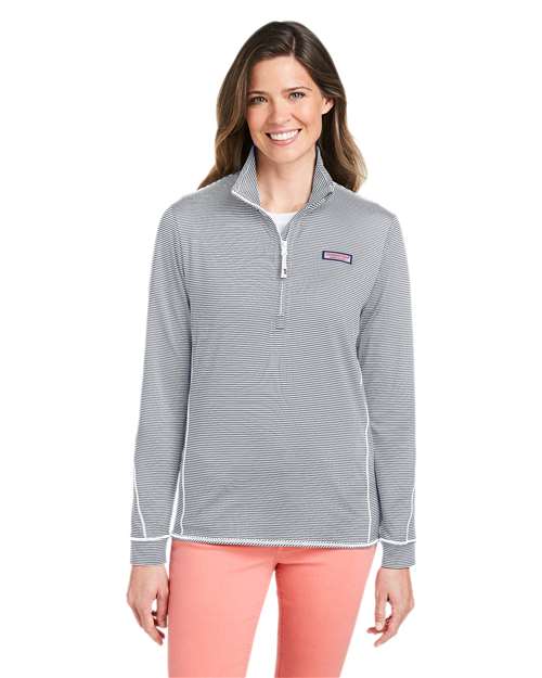 Women's Microstripe Sankaty Half-Zip Pullover - K002521 11